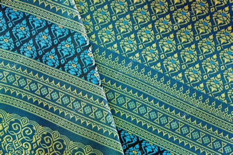 Thai silk fabric pattern — Stock Photo © wittybear #99291238