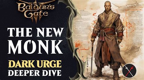 BG3 MONK GAMEPLAY - Monk is AWESOME! Dark Urge DEEP DIVE It May Be the ...