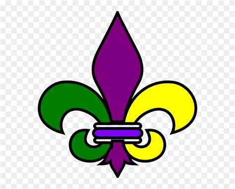 Mardi Gras Clip Art - New Orleans Fleur De Lis - Free Transparent PNG Clipart Images Download