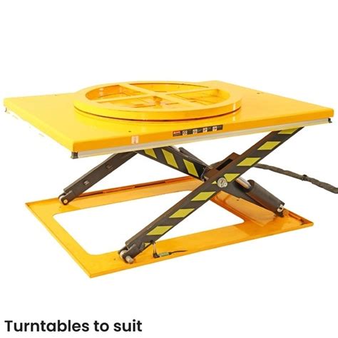 Low Profile Electric Pallet Lift Tables