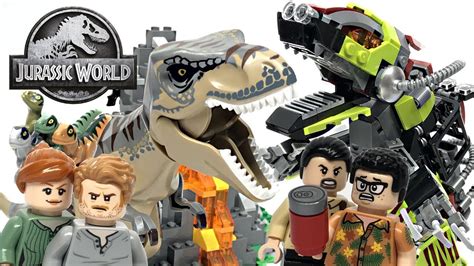 LEGO Jurassic World T. Rex vs Dino-Mech Battle review! 2019 set 75938! - YouTube