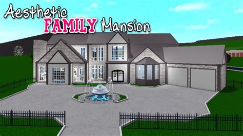 Aesthetic Family Mansion Bloxburg House Ideas