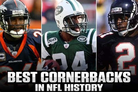 NFL Best Cornerbacks of All-Time Tier List - SOG Sports