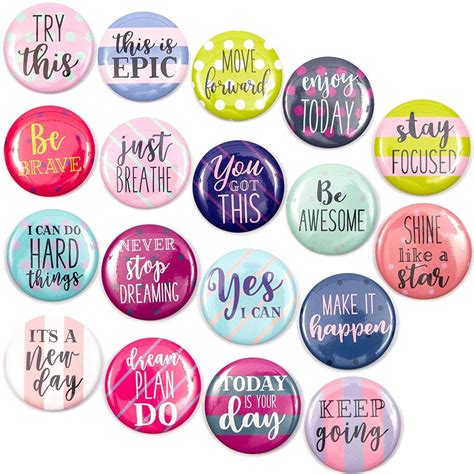 18 Pack Inspirational Quote Decorative Magnets for Fridge Refrigerator ...