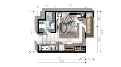 23 Contoh Denah Apartemen Minimalis, Studio dan Semua Tipe