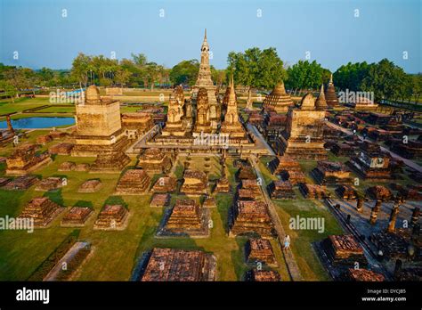 Thailand, Sukhothai, Sukhothai Historical Park, Wat Mahatat Stock Photo ...