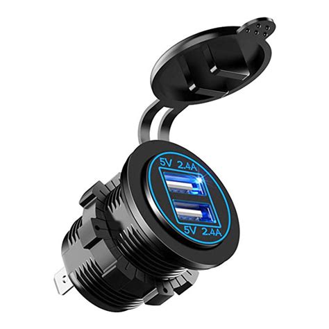 Car Usb Charger Modified Ubs 5V4.8A Double Aperture Waterproof And Dust-Proof - Walmart.com