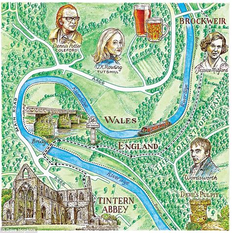 Wye Valley Map by Dave Hopkins