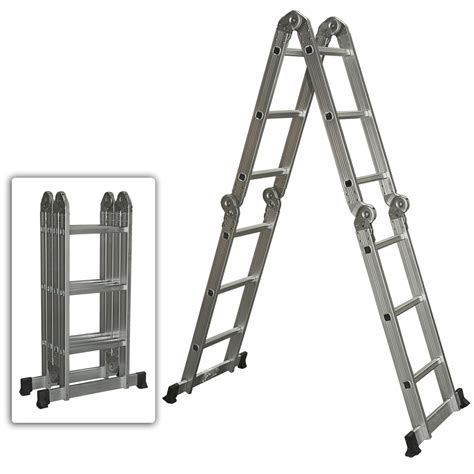 LADDER 12 FOOT Multi-Purpose-Position Aluminum Folding – Build Master Tools