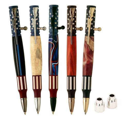 USA Flag themed custom turned bolt action rifle pen - agrohort.ipb.ac.id