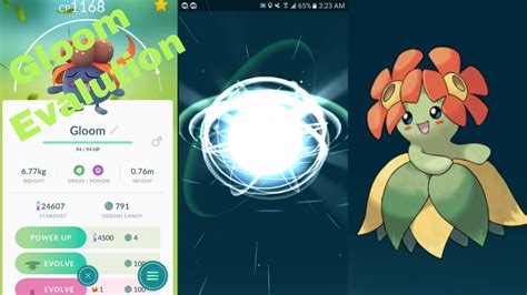 Pokemon Go Gen 2 Gloom Evolution To Bellossom (Sun Stone Required ...