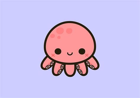 Cute Easy Octopus Drawing - mipit