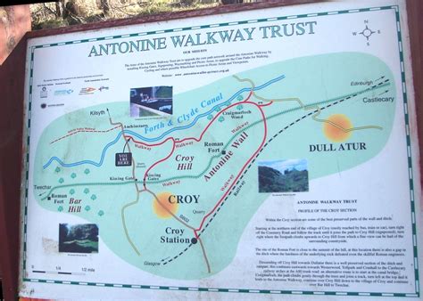 antonine wall | Mapof the Antonine Wall at Croy Hill | Places in ...