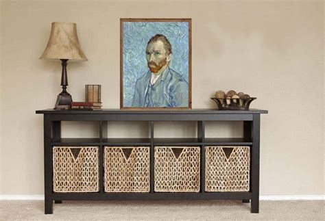 Van Gogh Self Portrait Blue Wall Art Painting PRINTABLE - Etsy