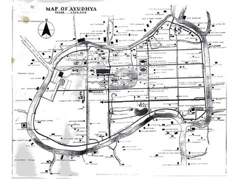 History of Ayutthaya - Geo - Map Tourist book 1953