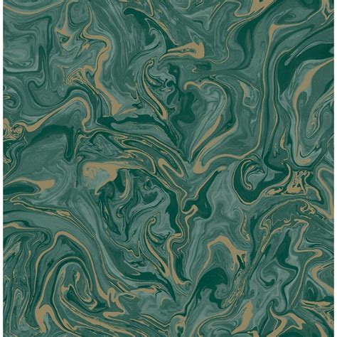 FD43058 - Suave Dark Green Marble Wallpaper - by Fine Décor