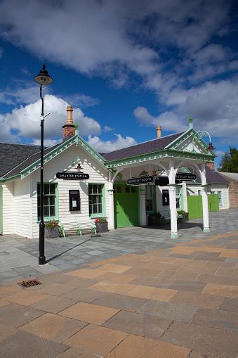 Ballater Railway Station In The Village Of Ballater Stock Photo ...