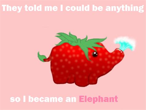 Strawberry Elephant by SourKiss on DeviantArt