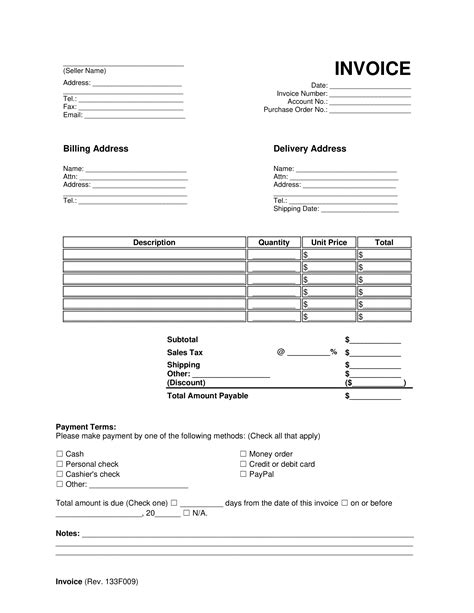 Free Consulting Invoice Template | PDF & Word