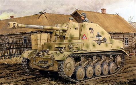 Living room home wall decoration fabric poster Marder II Marten light German tank destroyers ...