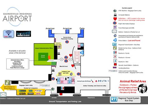 Terminal Map - Gainesville Regional Airport