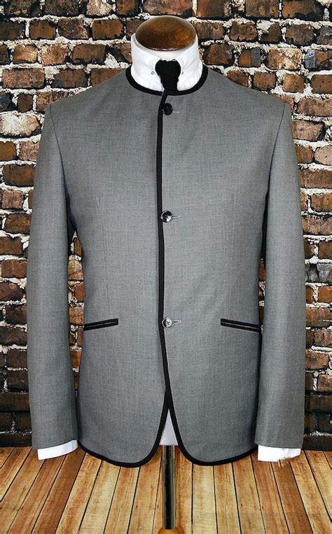 Ringo Collarless Suit Classic Beatles Suit 3 Button MOD SUIT - Etsy UK