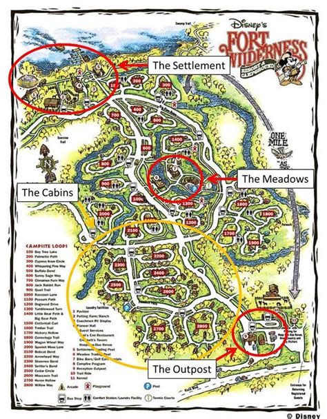 Amenities at Disney's Fort Wilderness Resort: The Outpost and Meadow ...