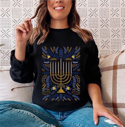 Hanukkah Shirt Chanukah Jewish Holiday Sweatshirt Baby Toddler Shirts ...