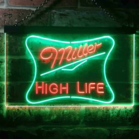 Miller High Life 3 LED Neon Sign - neon sign - LED sign - shop - What's your sign?