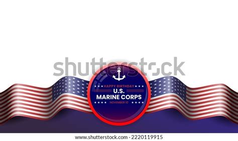 Us Marine Corps Birthday Card Background Stock Vector (Royalty Free) 2220119915 | Shutterstock