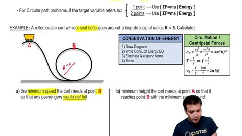 Physics Roller Coaster Problem Conservation of Energy | Pearson+ Channels