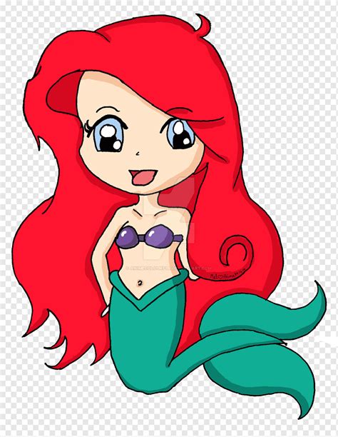 Ariel Mermaid The Lord of the Rings Chibi Drawing, Ariel, chibi, disney ...