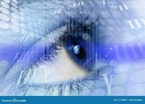 Cybernetic eye stock illustration. Illustration of cybernetics - 1177386