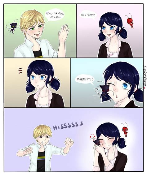 I WANT A MARINETTE AND PLAGG INTERACTION SO BADLY UGHHH and jealous kitty Adrien of course ...