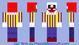 scary clown Minecraft Skin