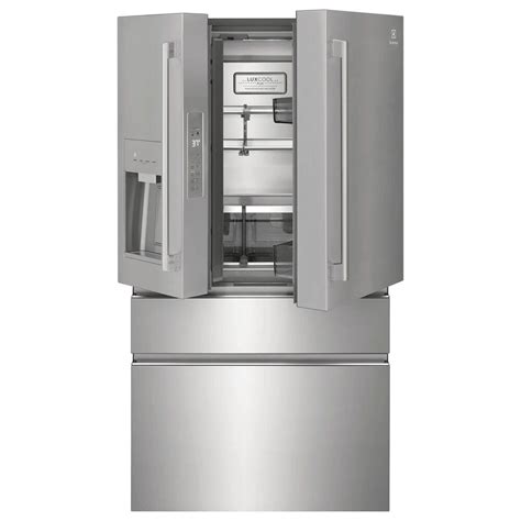 Electrolux 21.8 Cu. Ft. 4-Door French Door Refrigerator in Stainless Steel | Nebraska Furniture Mart