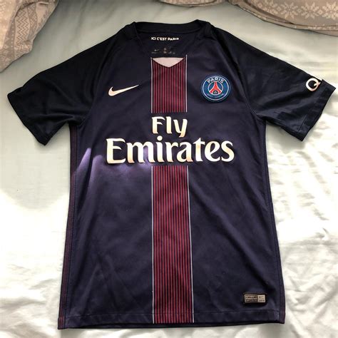 Nike PSG 2016/2017 home kit (no name or #) Decent... - Depop