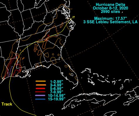 Hurricane Delta - October 8-12, 2020