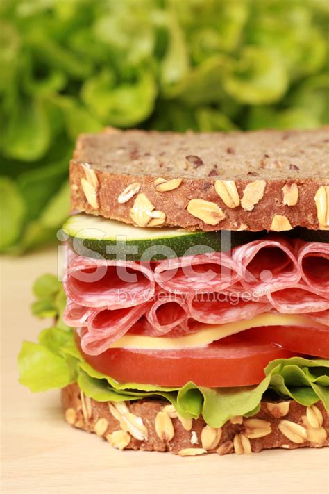 Salami Sandwich Stock Photo | Royalty-Free | FreeImages