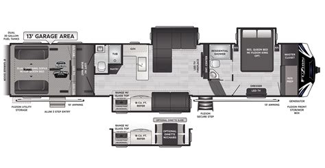 Keystone Fuzion Toy Hauler Floor Plans - floorplans.click