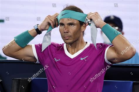 Rafael Nadal Spain Changes His Headband Editorial Stock Photo - Stock Image | Shutterstock