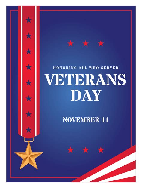 Veterans Day Poster 247840 Vector Art at Vecteezy