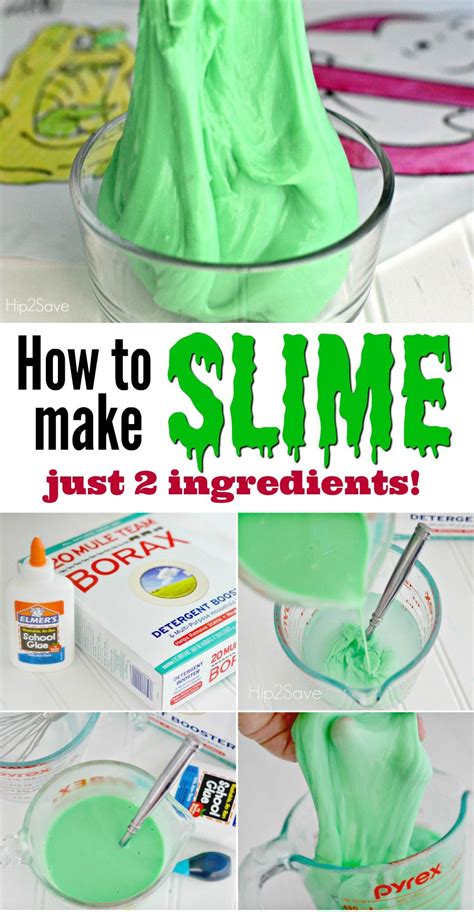 Homemade Slime Recipe (Just 2 Ingredients) | Homemade slime, Homemade slime recipe, Slime recipe