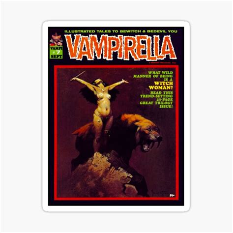 " AND YET ANOTHER GREAT VINTAGE VAMPIRELLA MAGAZINE COVER! # 7" Sticker ...