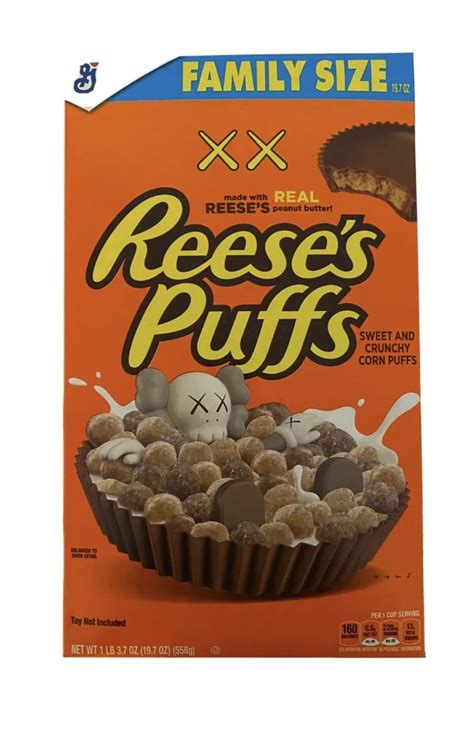 Amazon.com: Munchie Box Limited Edition Reese's Puffs x KAWS (X X) Breakfast Cereal Made with ...