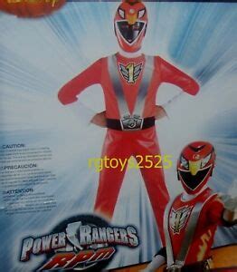 Power Rangers RPM Red Ranger Costume Size 7-8 New Medium M Med Standard ...