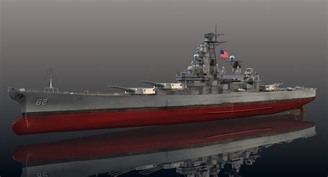 Uss new jersey 3D model - TurboSquid 1316331