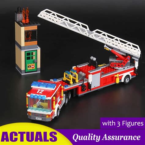 Fire Engine Compatible Lego 60112 Lepin 02086 City House Building ...