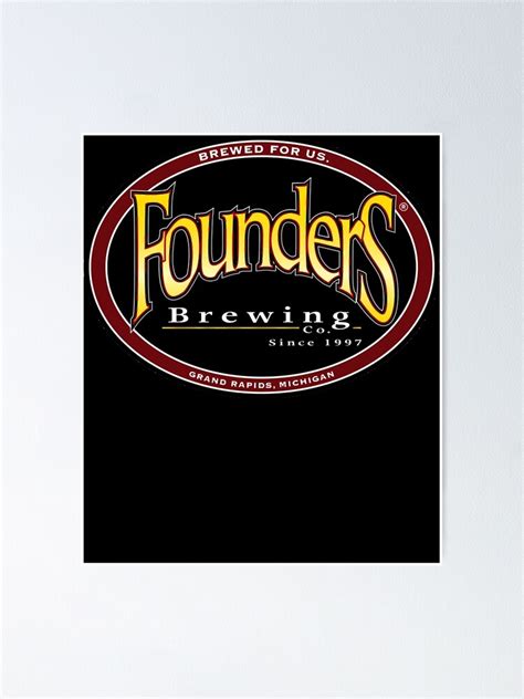 "Founders Brewing Co logo " Poster for Sale by KennethAntcza1 | Redbubble