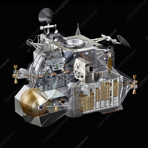 Apollo Lunar Module ascent stage, artwork - Stock Image C029/9094 ...